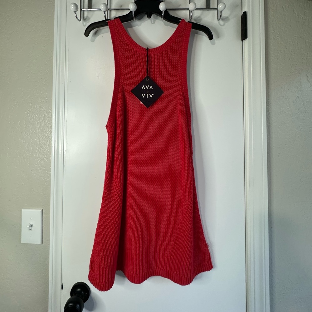 Knitted cover up dress